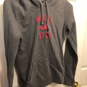 Grey hollister hoodie